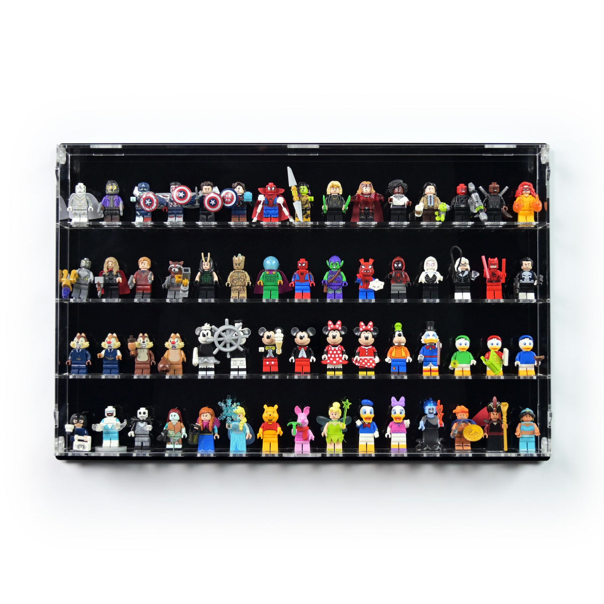 60 LEGO Minifigures Wall Display Case