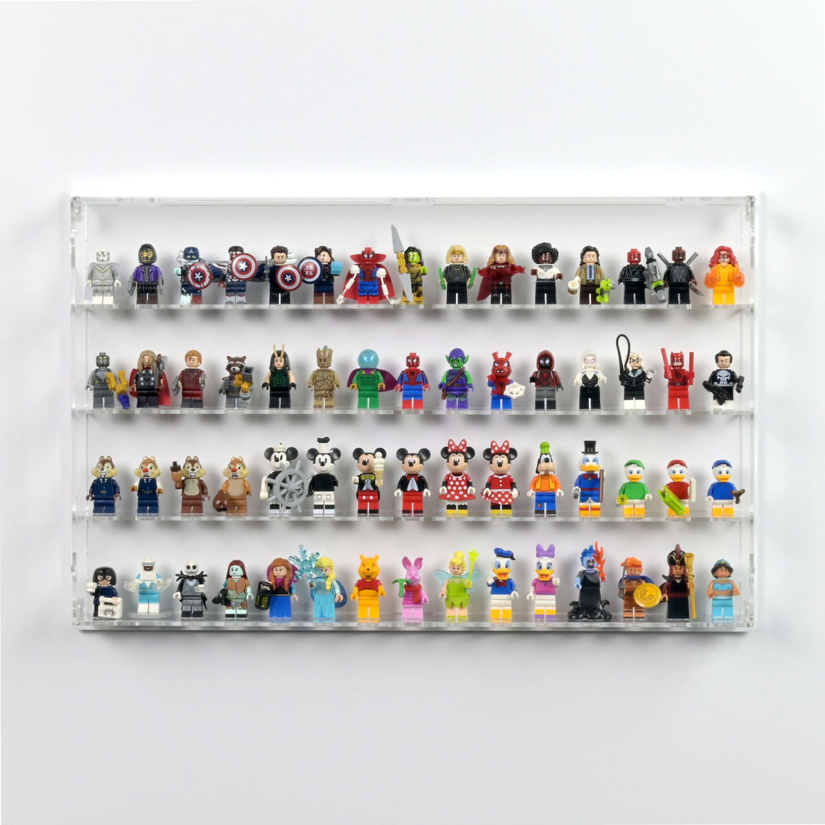 60 LEGO Minifigures Wall Display Case