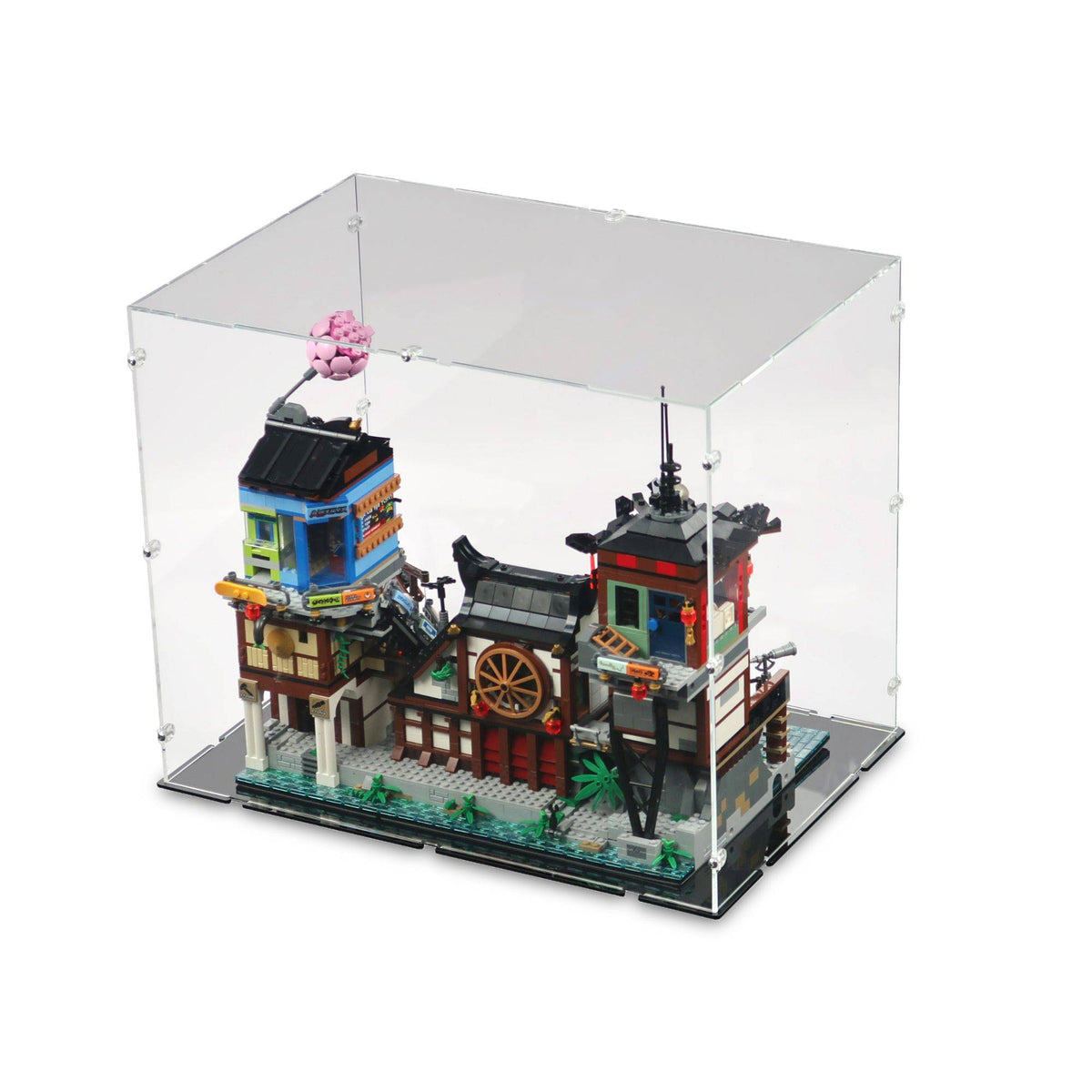 Ninjago City Docks Display Case for LEGO 70657