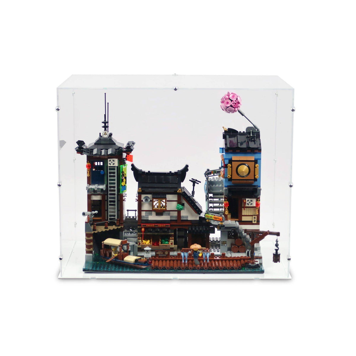 Ninjago City Docks Display Case for LEGO 70657