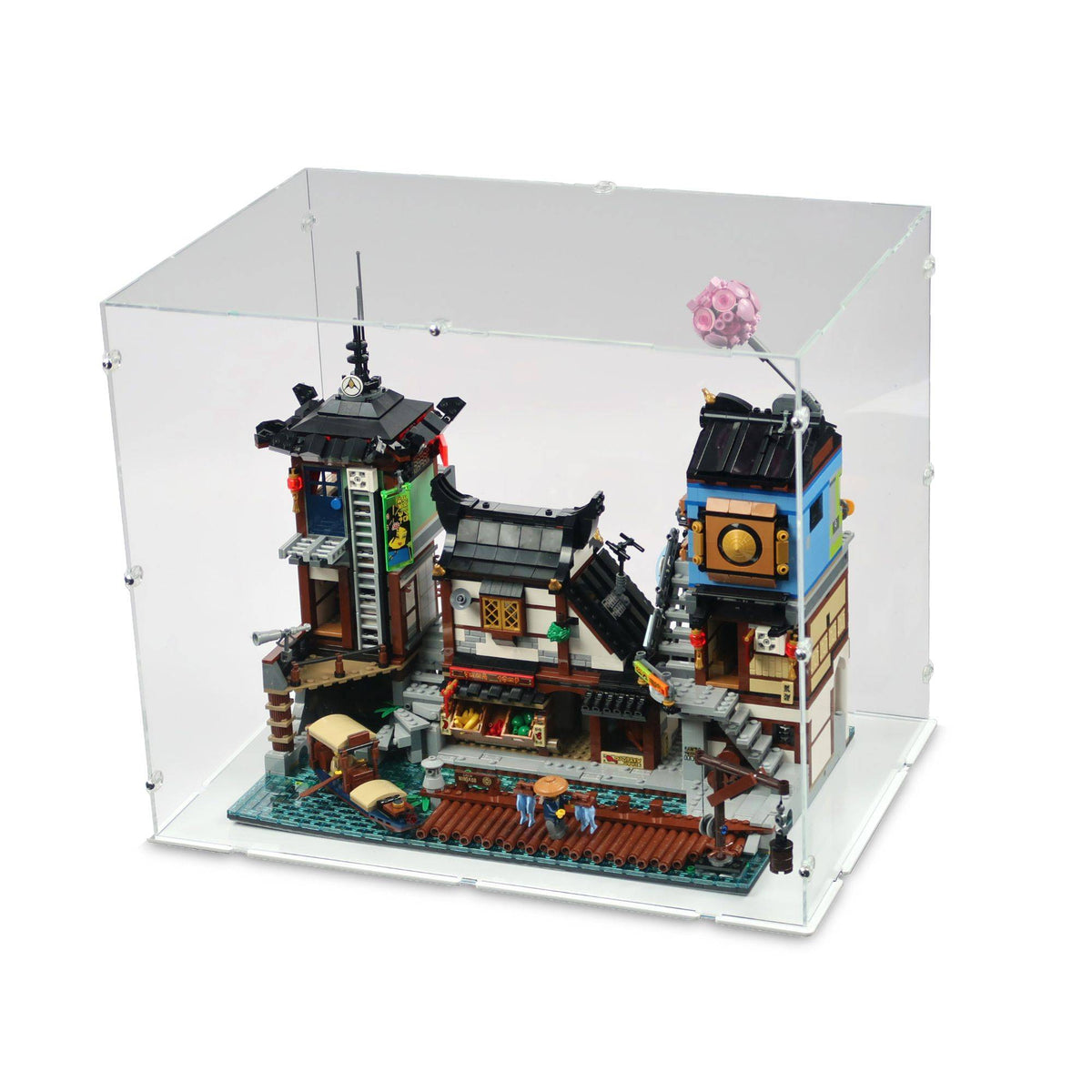Ninjago City Docks Display Case for LEGO 70657