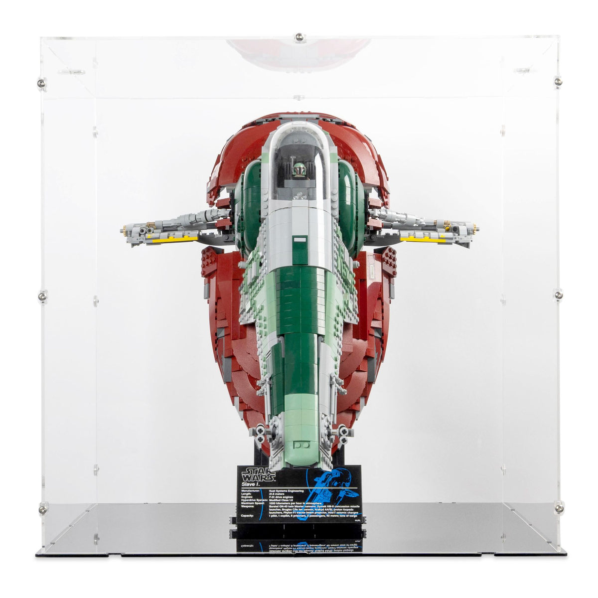 UCS Slave 1 (On Stand) Display Case for LEGO 75060
