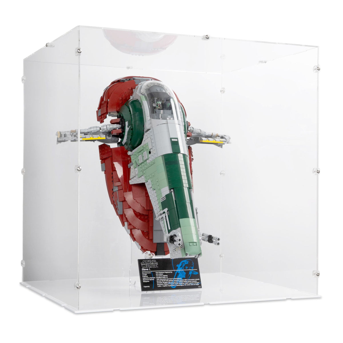 UCS Slave 1 (On Stand) Display Case for LEGO 75060