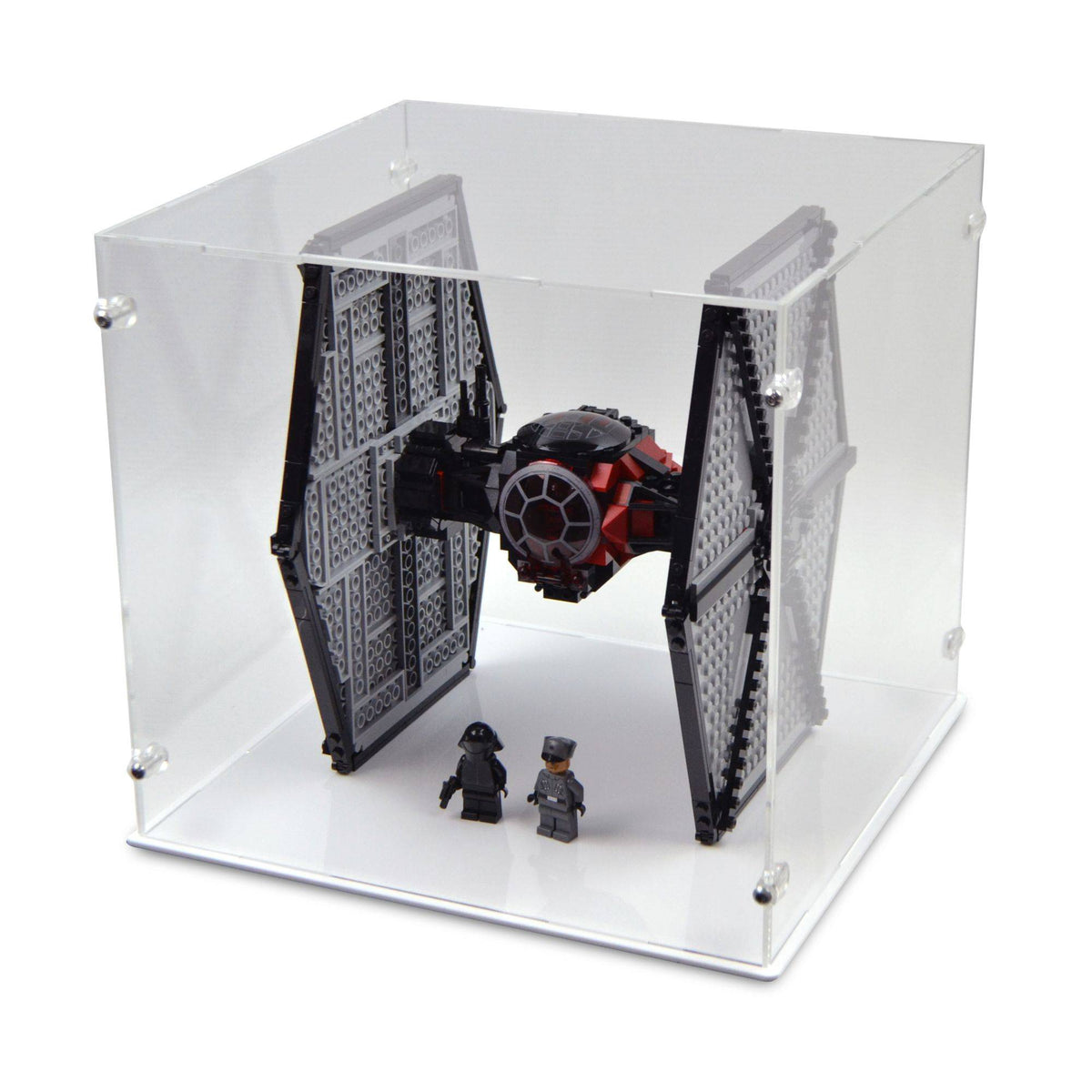 Star Wars First Order Special Forces TIE Fighter Display Case for LEGO 75101