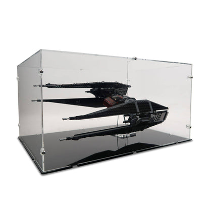 Kylo Ren's TIE Fighter XL Display Case & Stand for LEGO 75179