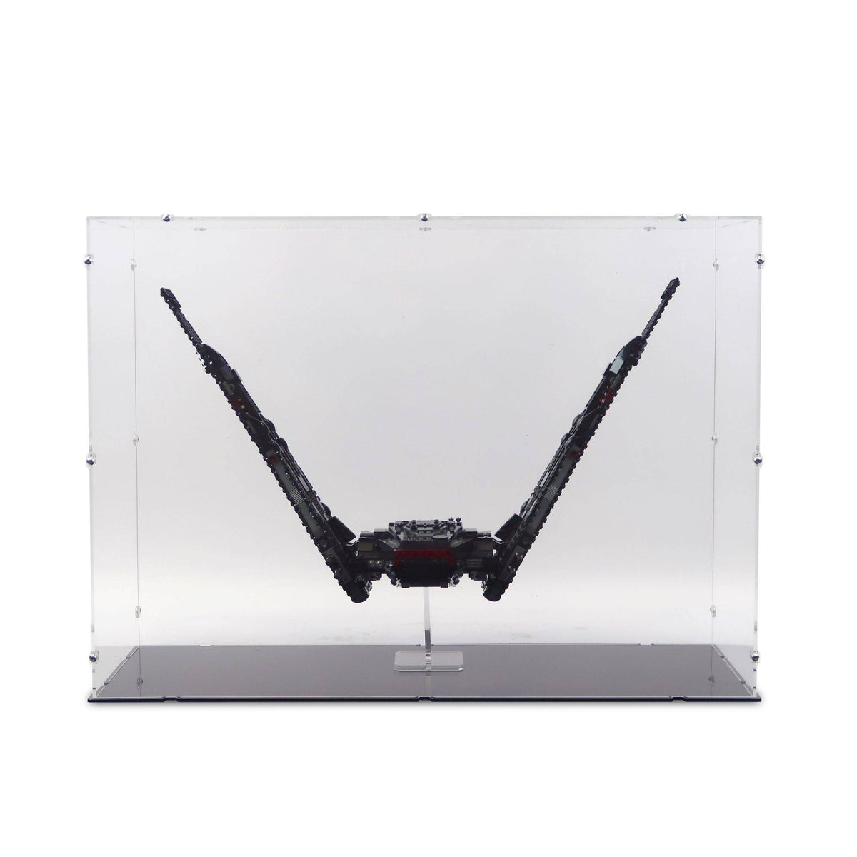 Kylo Ren's Shuttle Display Case & Stand for LEGO 75256