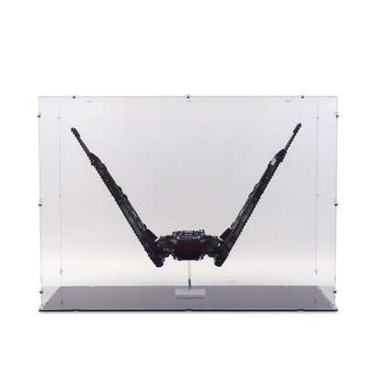 Kylo Ren's Shuttle Display Case & Stand for LEGO 75256