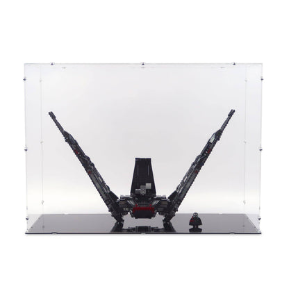 Kylo Ren's Shuttle Display Case & Stand for LEGO 75256