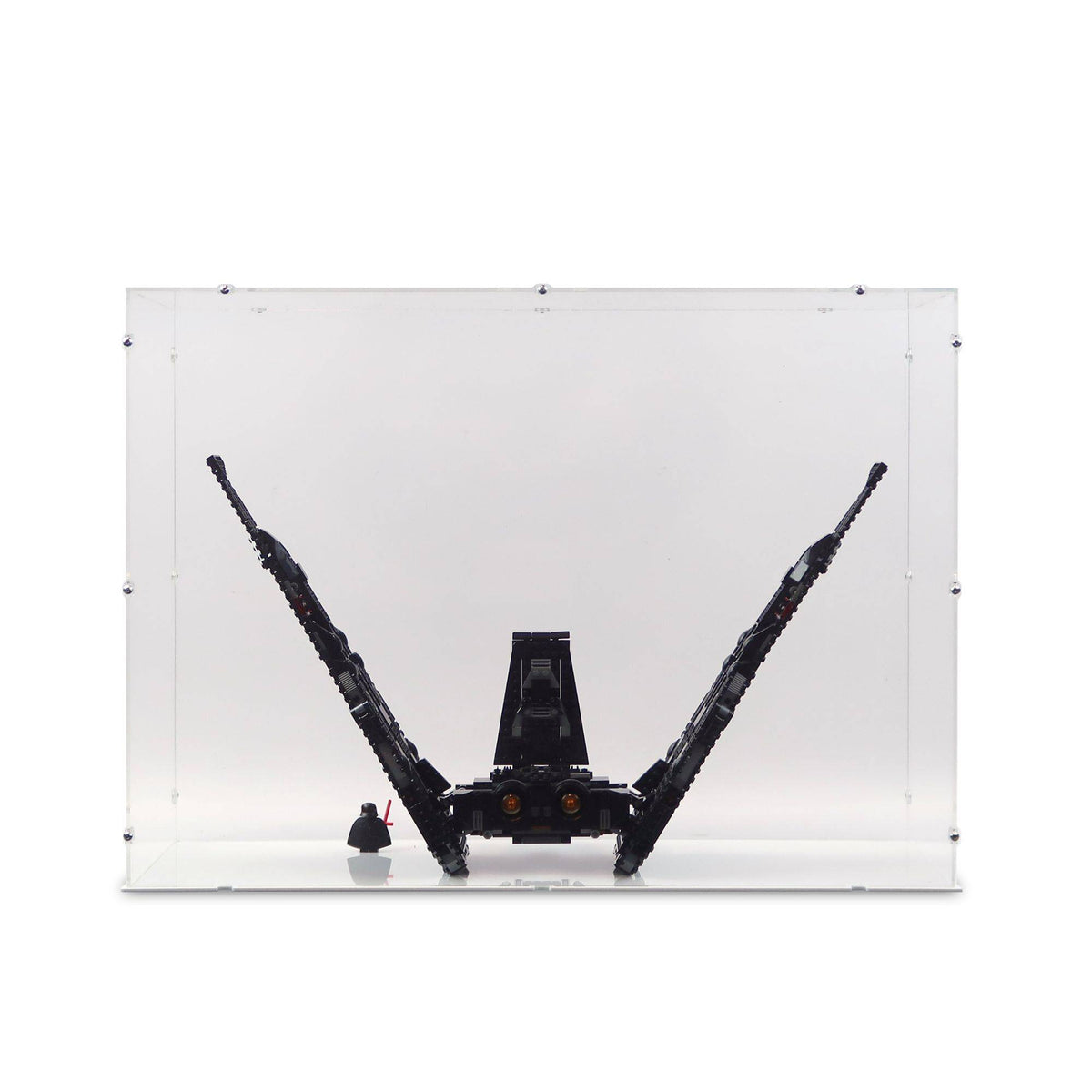 Kylo Ren's Shuttle Display Case & Stand for LEGO 75256