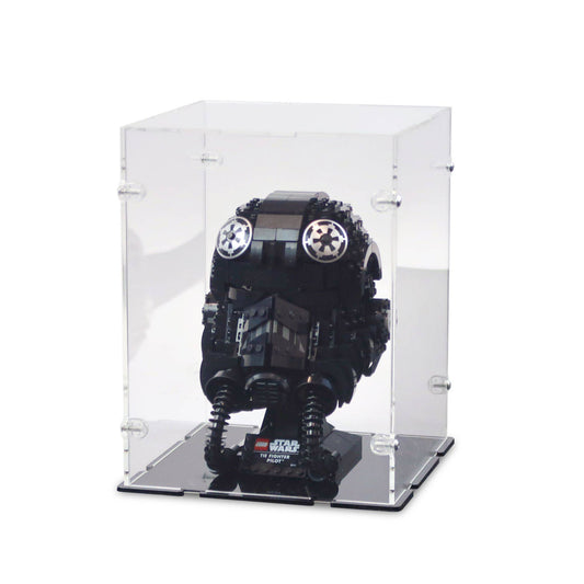 TIE Fighter Pilot Helmet Display Case for LEGO 75274
