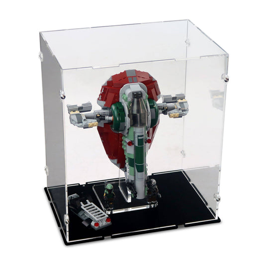 Slave 1 Boba Fett's Starship Display Case & Stand for LEGO 75312