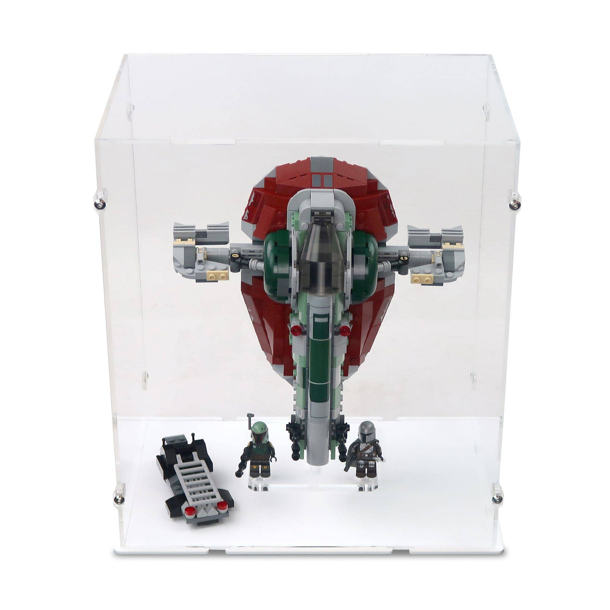 Slave 1 Boba Fett's Starship Display Case & Stand for LEGO 75312