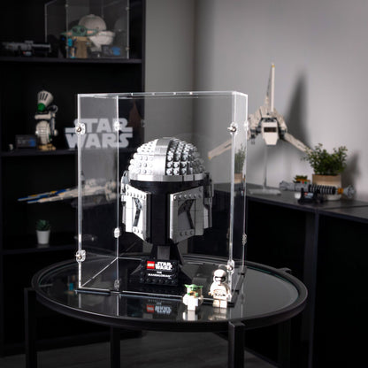 The Mandalorian Helmet Display Case for LEGO 75328