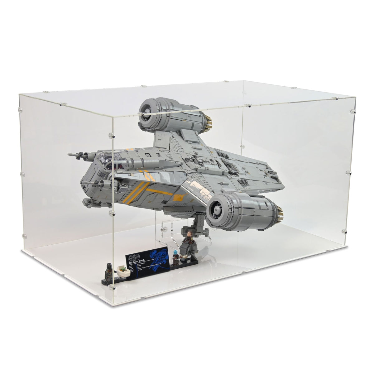 UCS The Razor Crest Display Case (with stand) for LEGO 75331