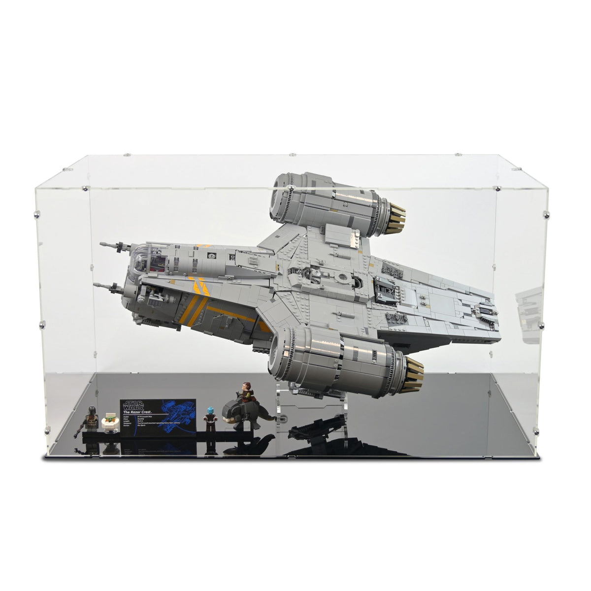 UCS The Razor Crest Display Case (with stand) for LEGO 75331