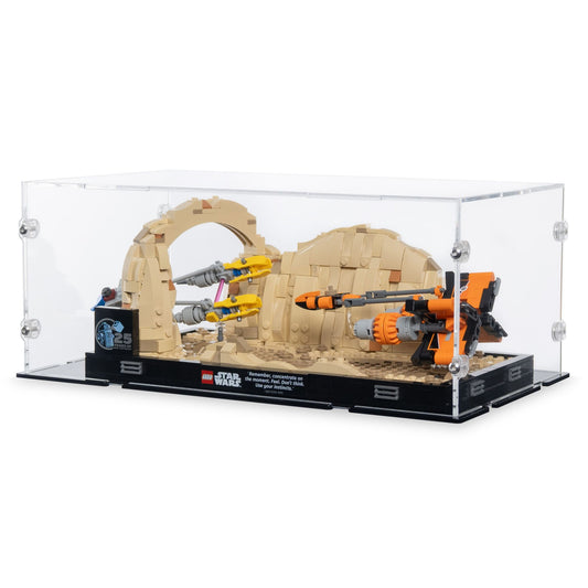 Mos Espa Podrace Diorama Display Case for LEGO 75380