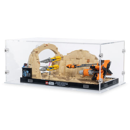 Mos Espa Podrace Diorama Display Case for LEGO 75380