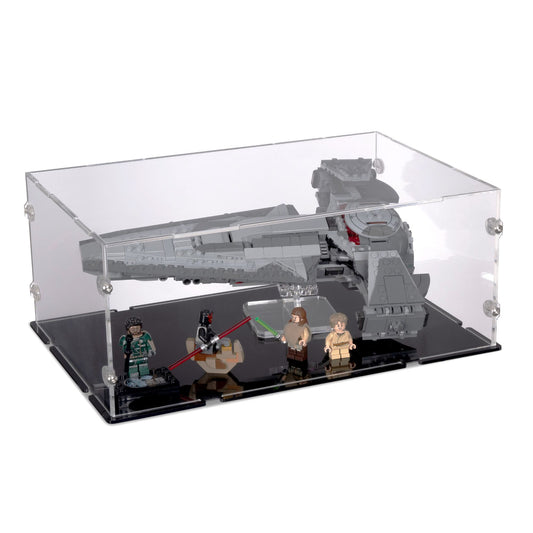 Darth Maul's Sith Infiltrator Display Case And Stand for LEGO 75383