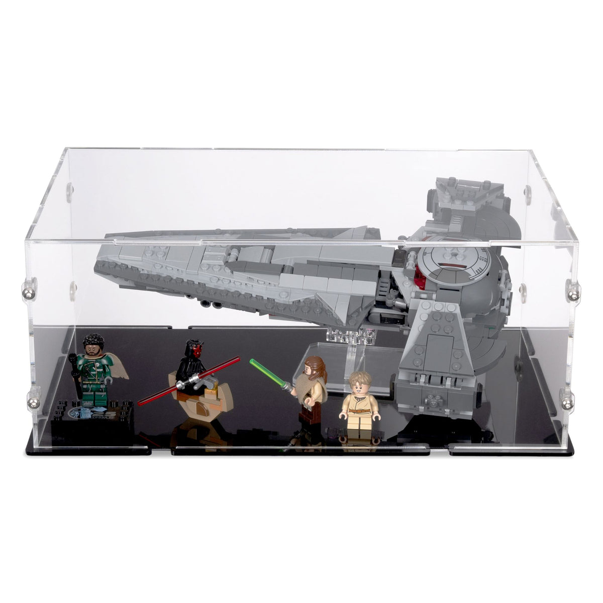 Darth Maul's Sith Infiltrator Display Case And Stand for LEGO 75383