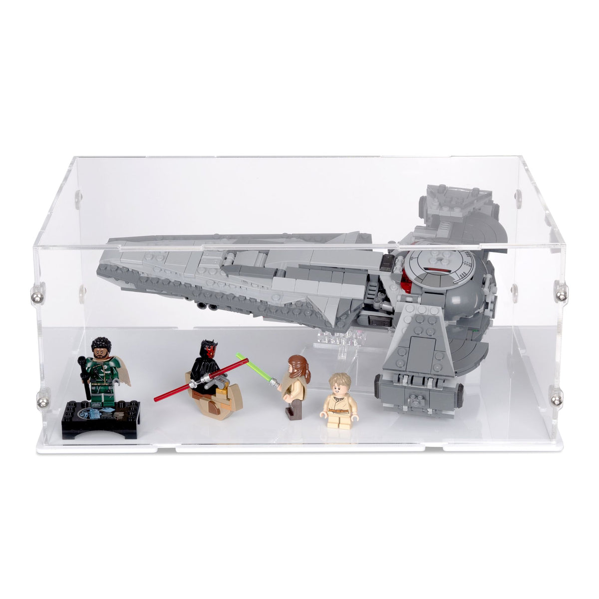 Darth Maul's Sith Infiltrator Display Case And Stand for LEGO 75383