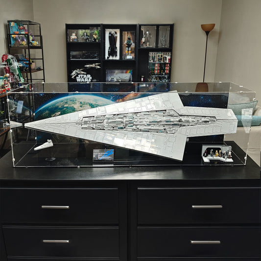 Executor Super Star Destroyer Display Case and Stand for LEGO 75457