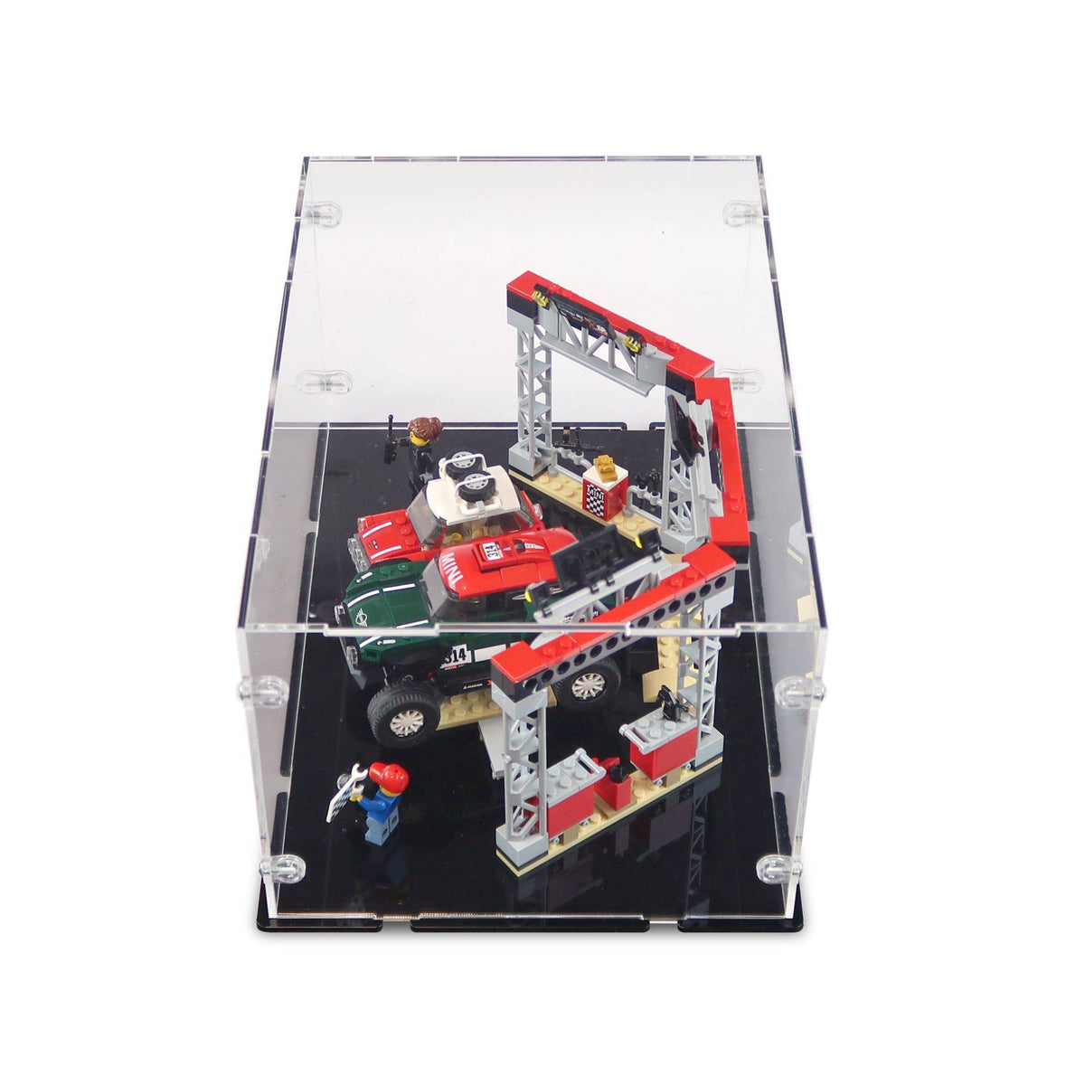 1967 Mini Cooper S Rally and 2018 MINI John Cooper Works Buggy Display Case for LEGO 75894