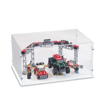 1967 Mini Cooper S Rally and 2018 MINI John Cooper Works Buggy Display Case for LEGO 75894
