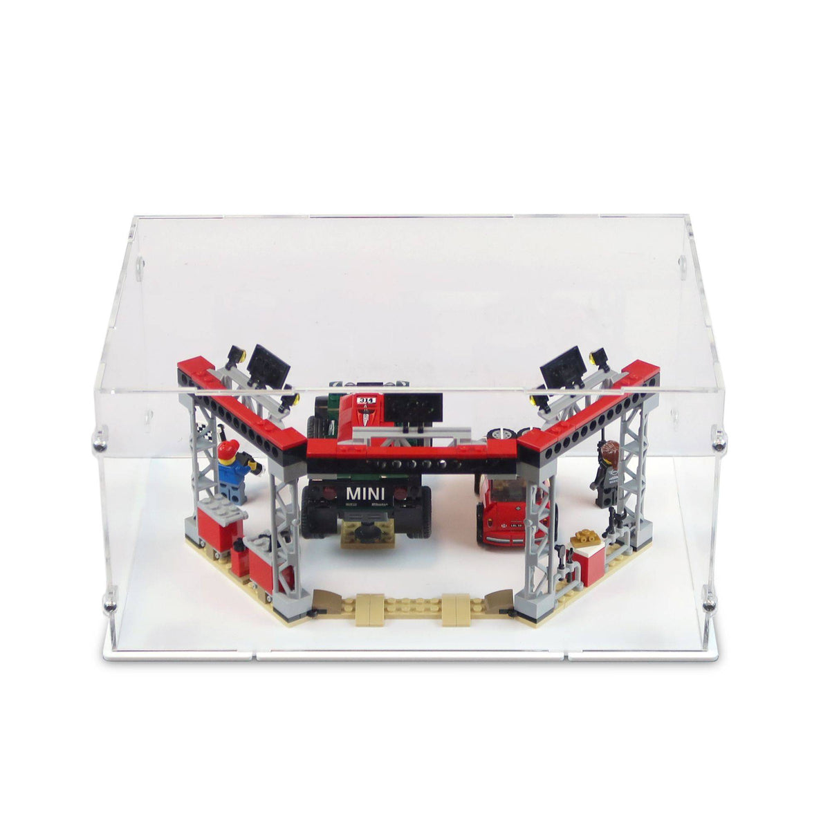 1967 Mini Cooper S Rally and 2018 MINI John Cooper Works Buggy Display Case for LEGO 75894