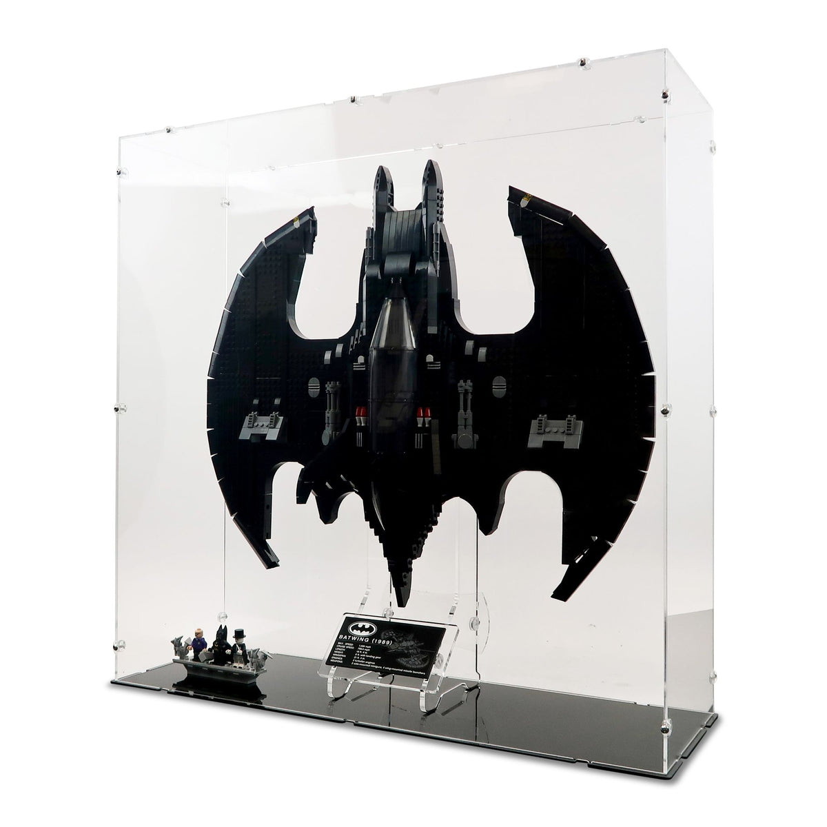 UCS 1989 Batwing (Vertical) Display Case & Stand for LEGO 76161