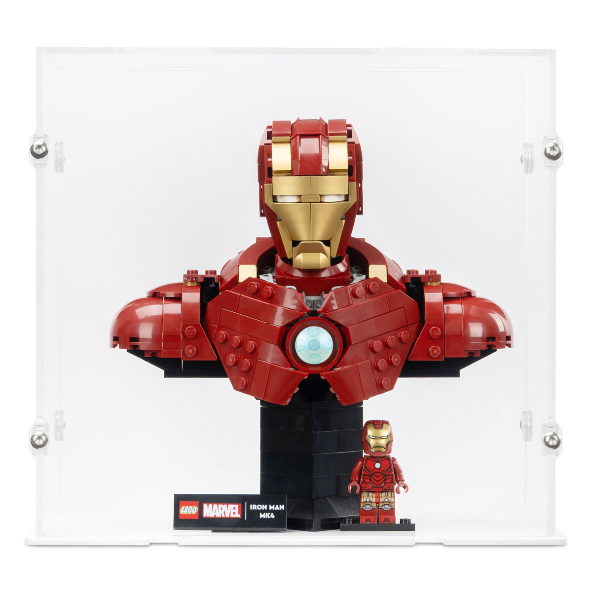 Marvel Iron Man MK4 Bust Display Case for LEGO 76327