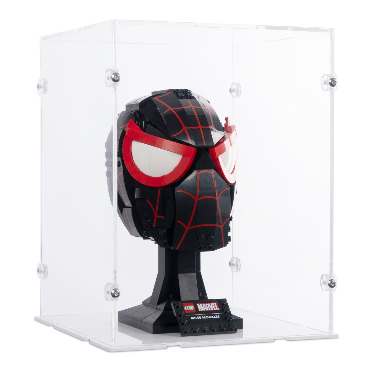 Marvel Miles Morales' Mask Display Case for LEGO 76329