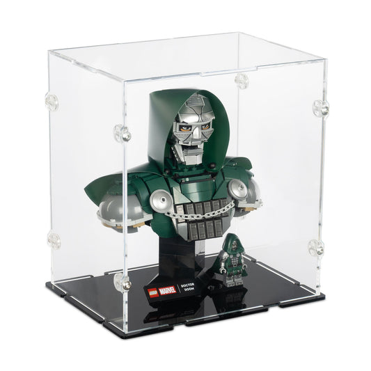 Doctor Doom Bust Display Case for LEGO 76345