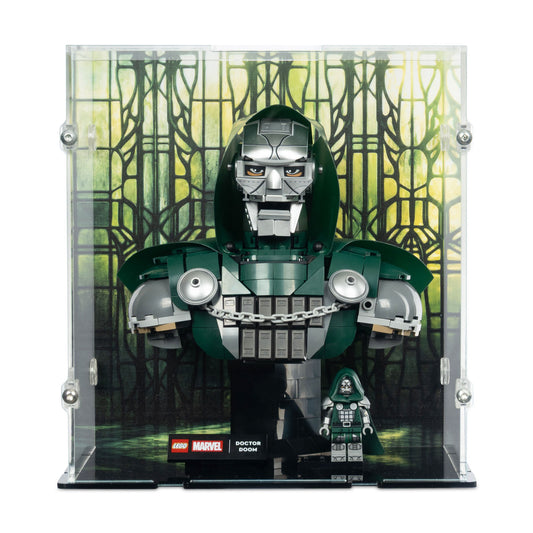 Doctor Doom Bust Display Case for LEGO 76345