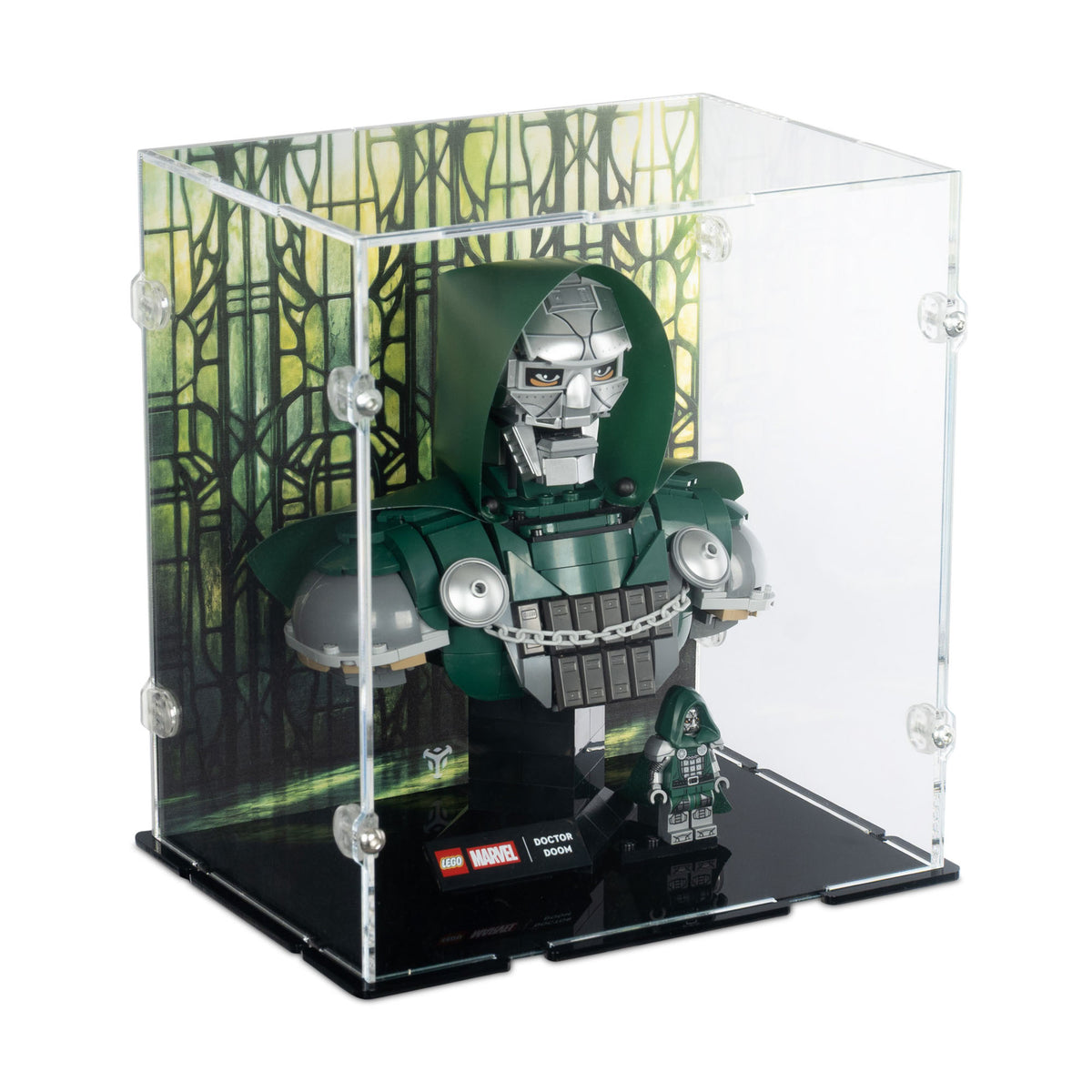 Doctor Doom Bust Display Case for LEGO 76345
