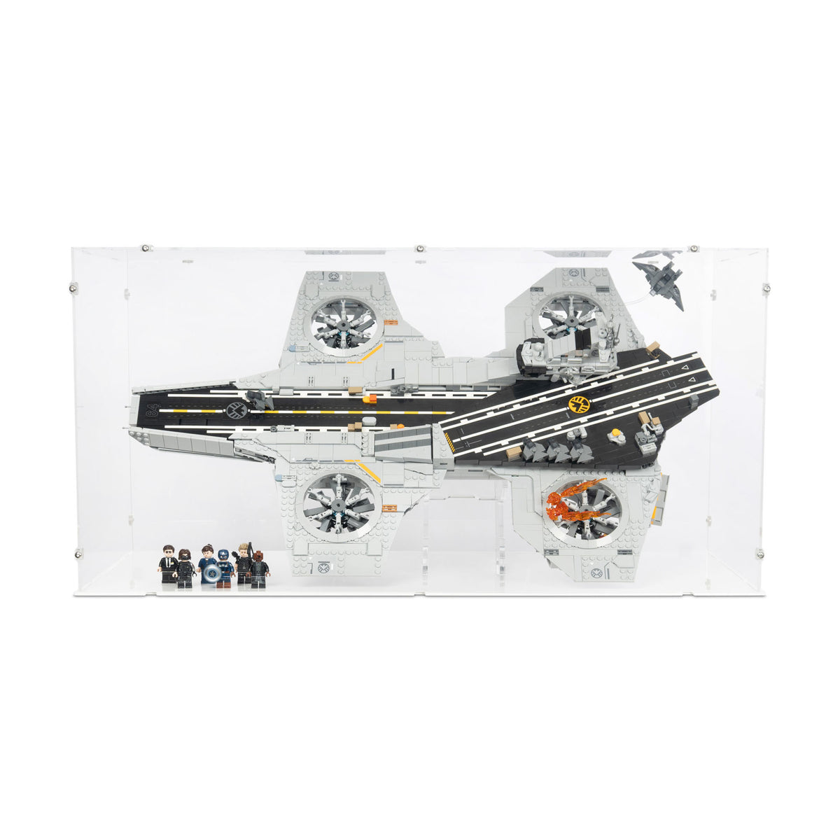 S.H.I.E.L.D. Helicarrier Display Case & Stand for LEGO 76354