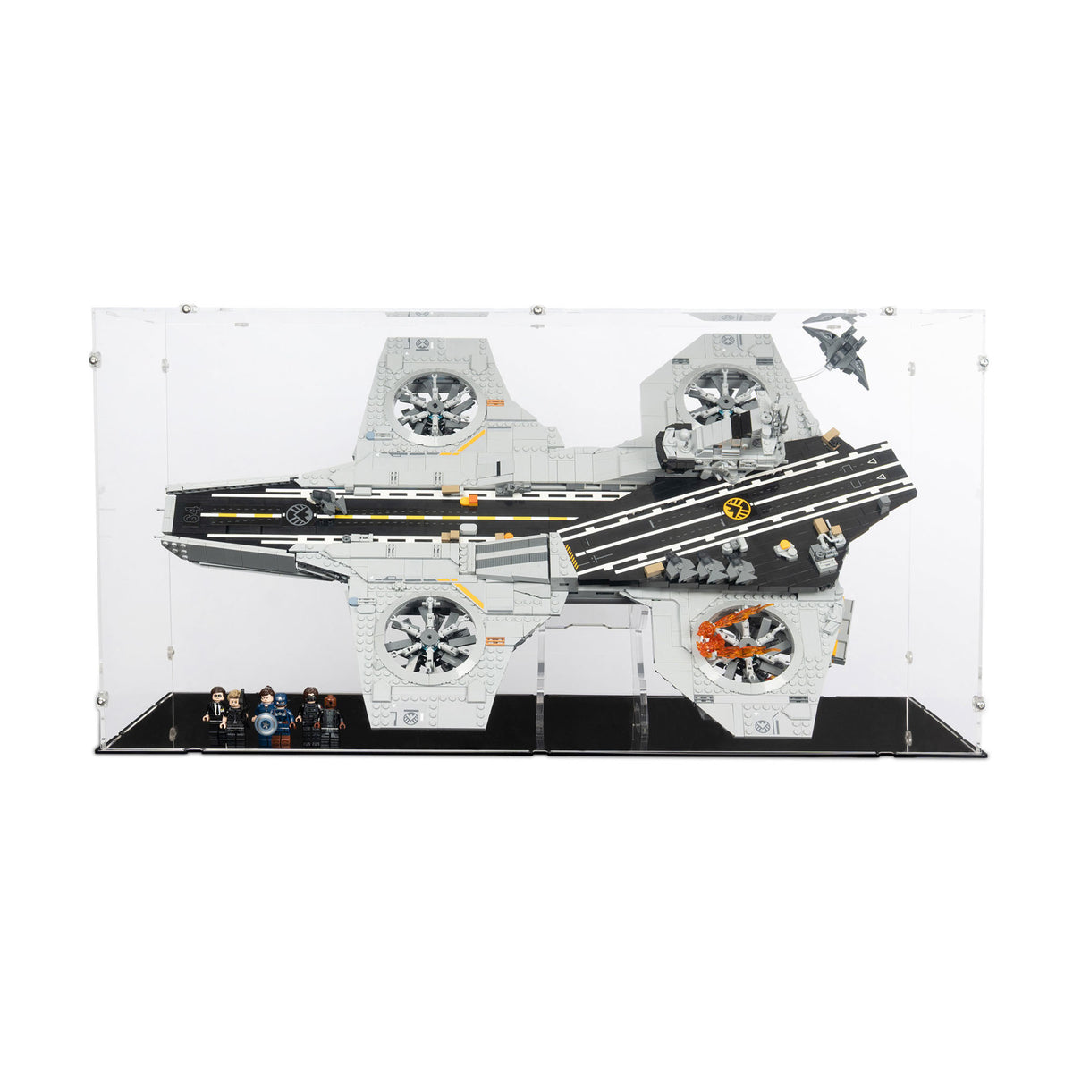 S.H.I.E.L.D. Helicarrier Display Case & Stand for LEGO 76354