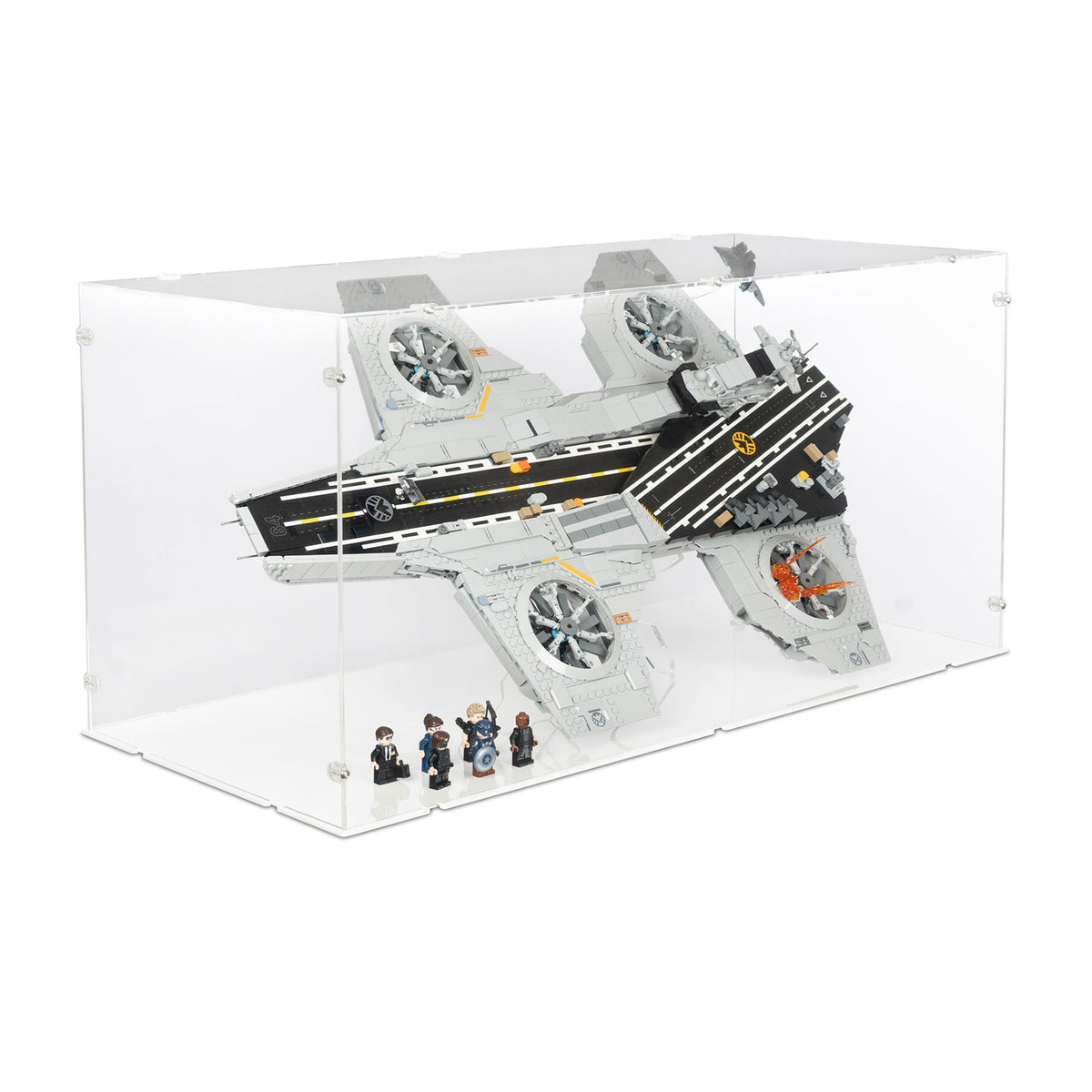 S.H.I.E.L.D. Helicarrier Display Case & Stand for LEGO 76354