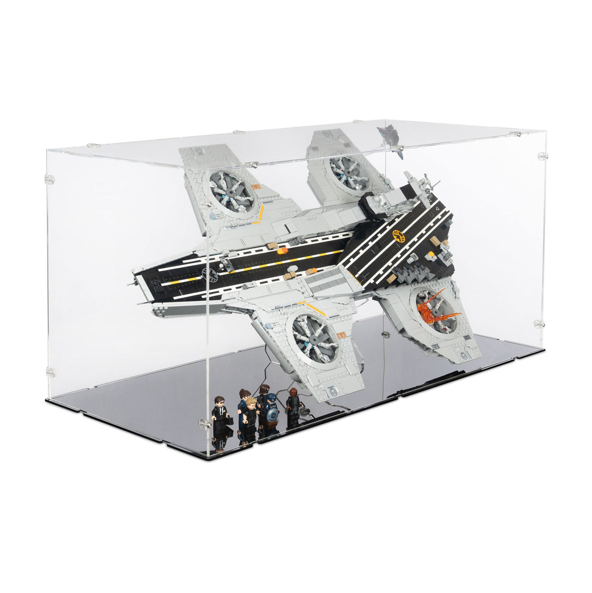 S.H.I.E.L.D. Helicarrier Display Case & Stand for LEGO 76354