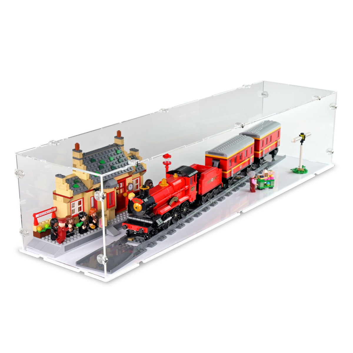 Hogwarts Express & Hogsmeade Station Display Case for LEGO 76423