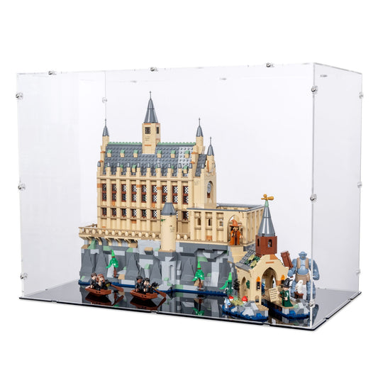 Hogwarts Castle: The Great Hall And Boathouse Display Case for LEGO 76435/76426