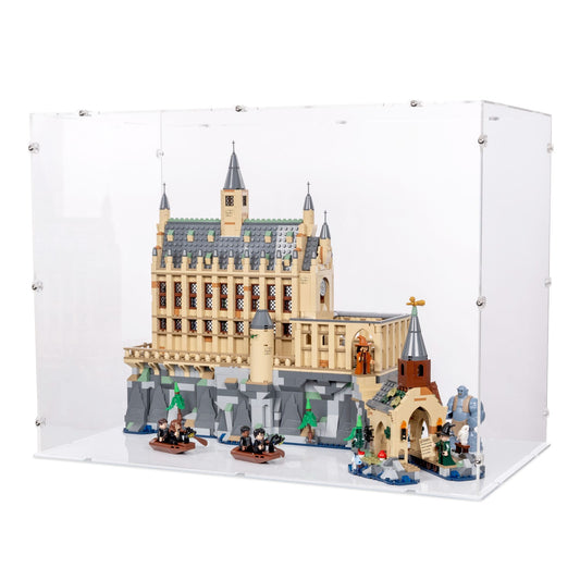 Hogwarts Castle: The Great Hall And Boathouse Display Case for LEGO 76435/76426