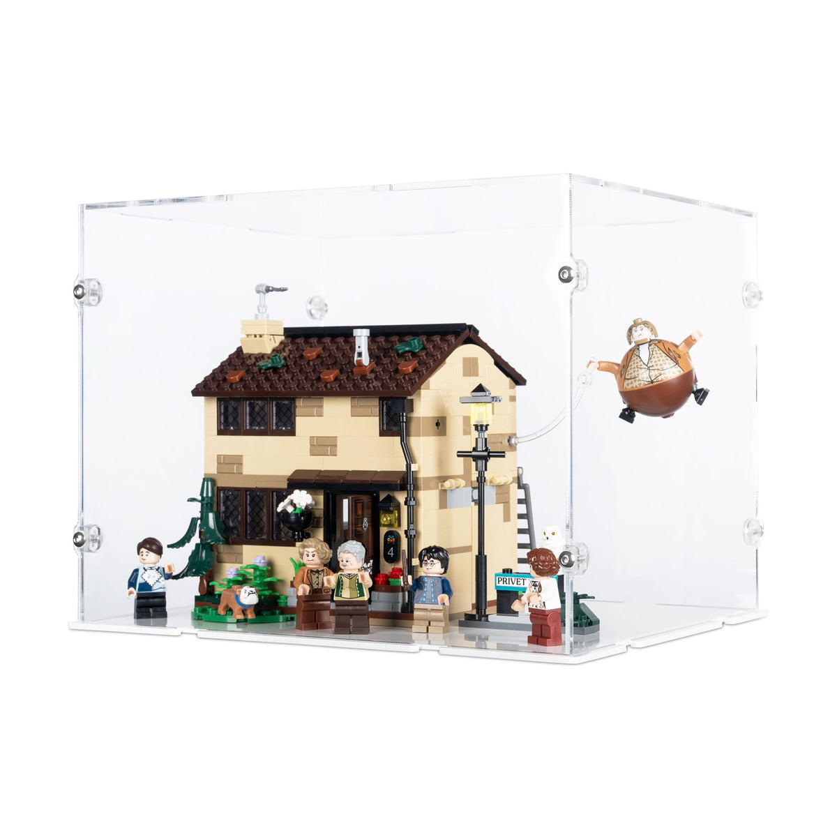 Privet Drive: Aunt Marge's Visit Display Case for LEGO 76451