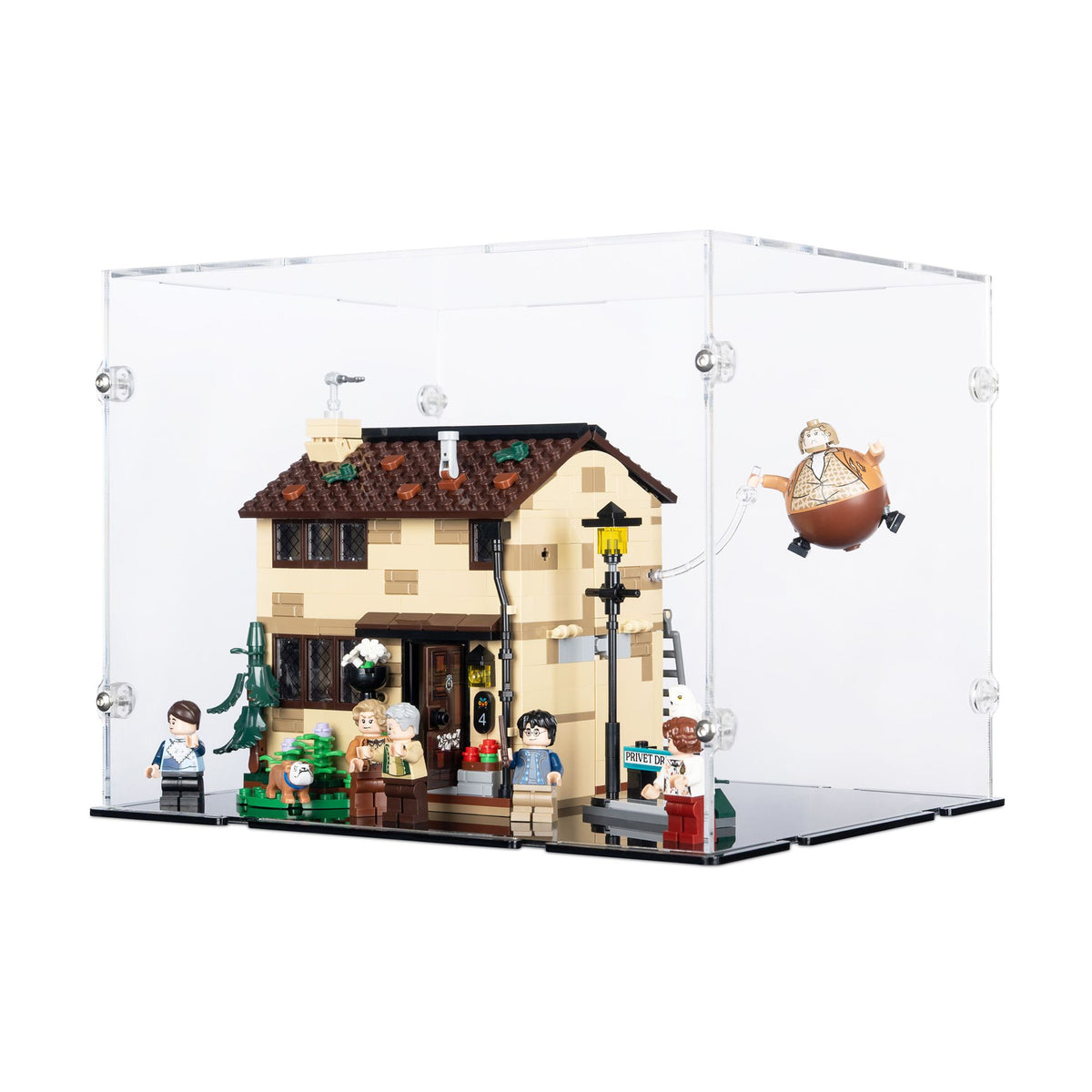 Privet Drive: Aunt Marge's Visit Display Case for LEGO 76451