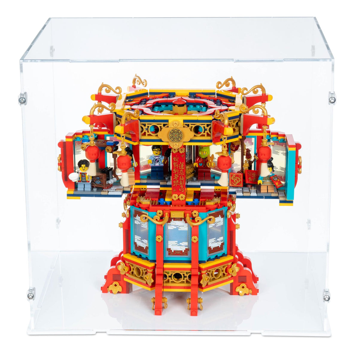 Chinese New Year Trotting Lantern Display Case for LEGO 80116