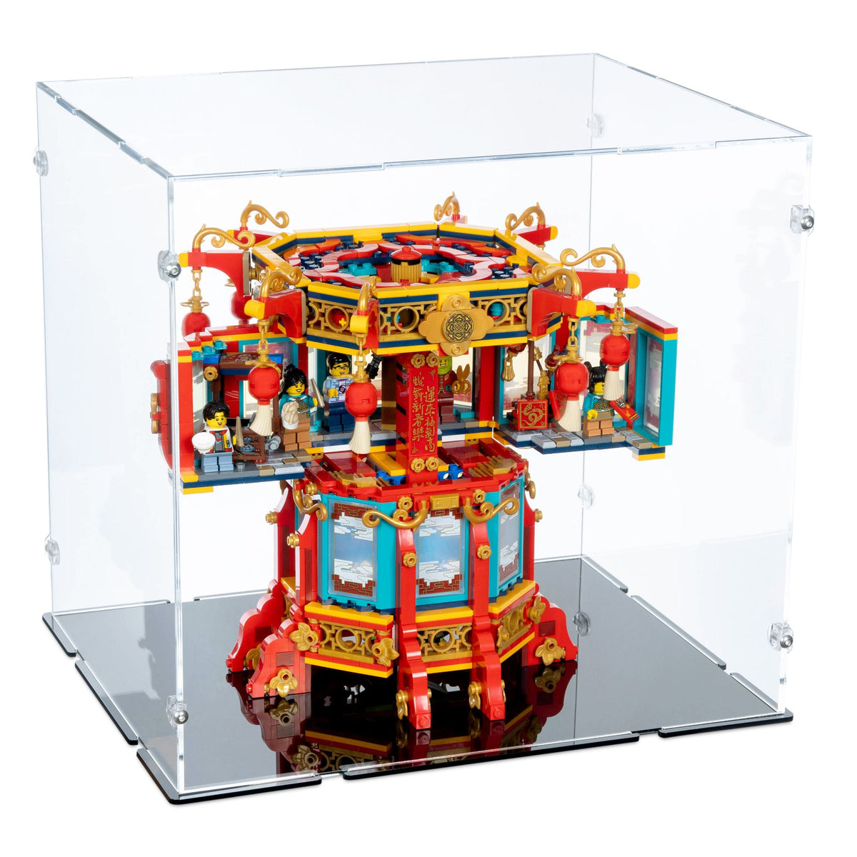 Chinese New Year Trotting Lantern Display Case for LEGO 80116