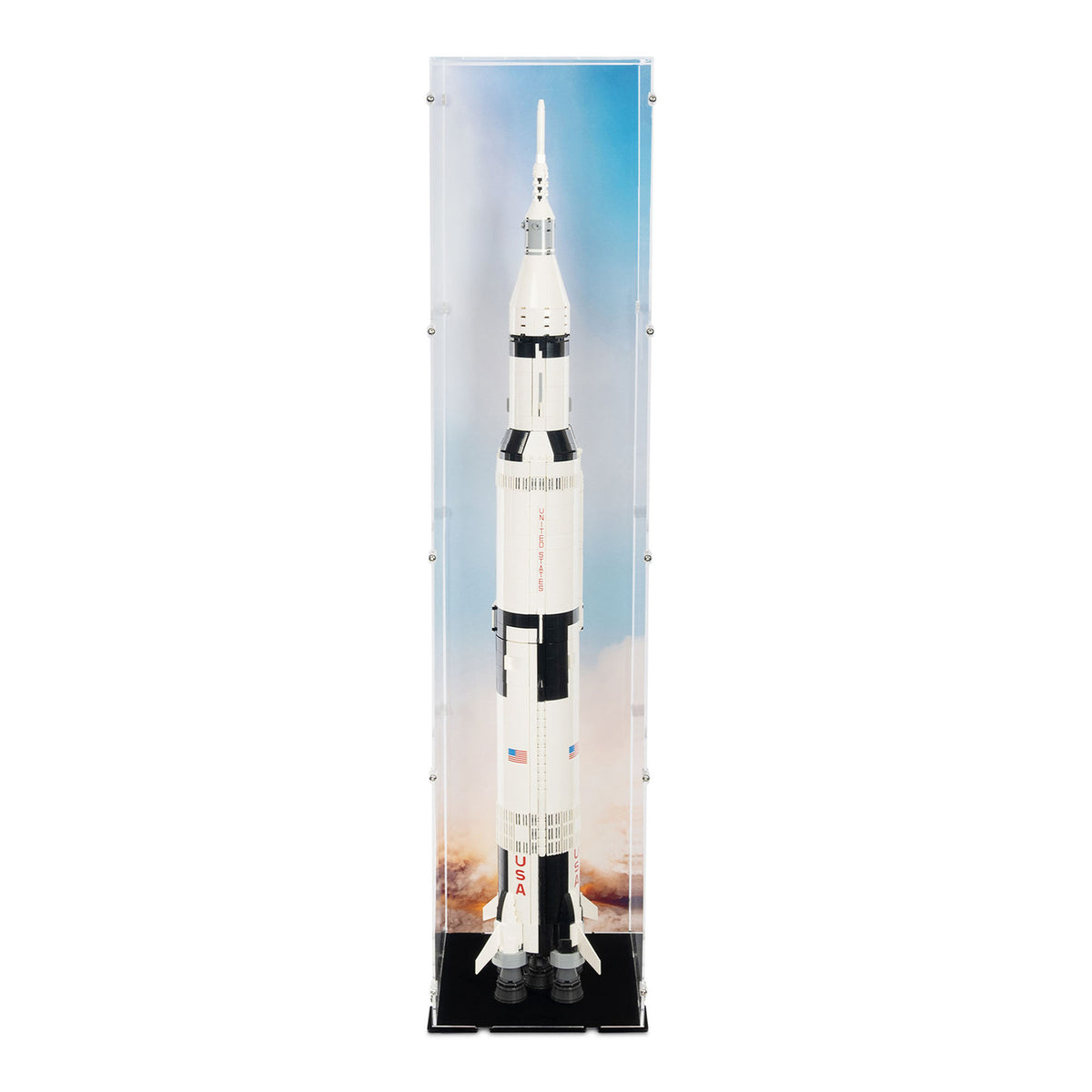 NASA Apollo Saturn V Display Case (Vertical) for LEGO 21309/92176