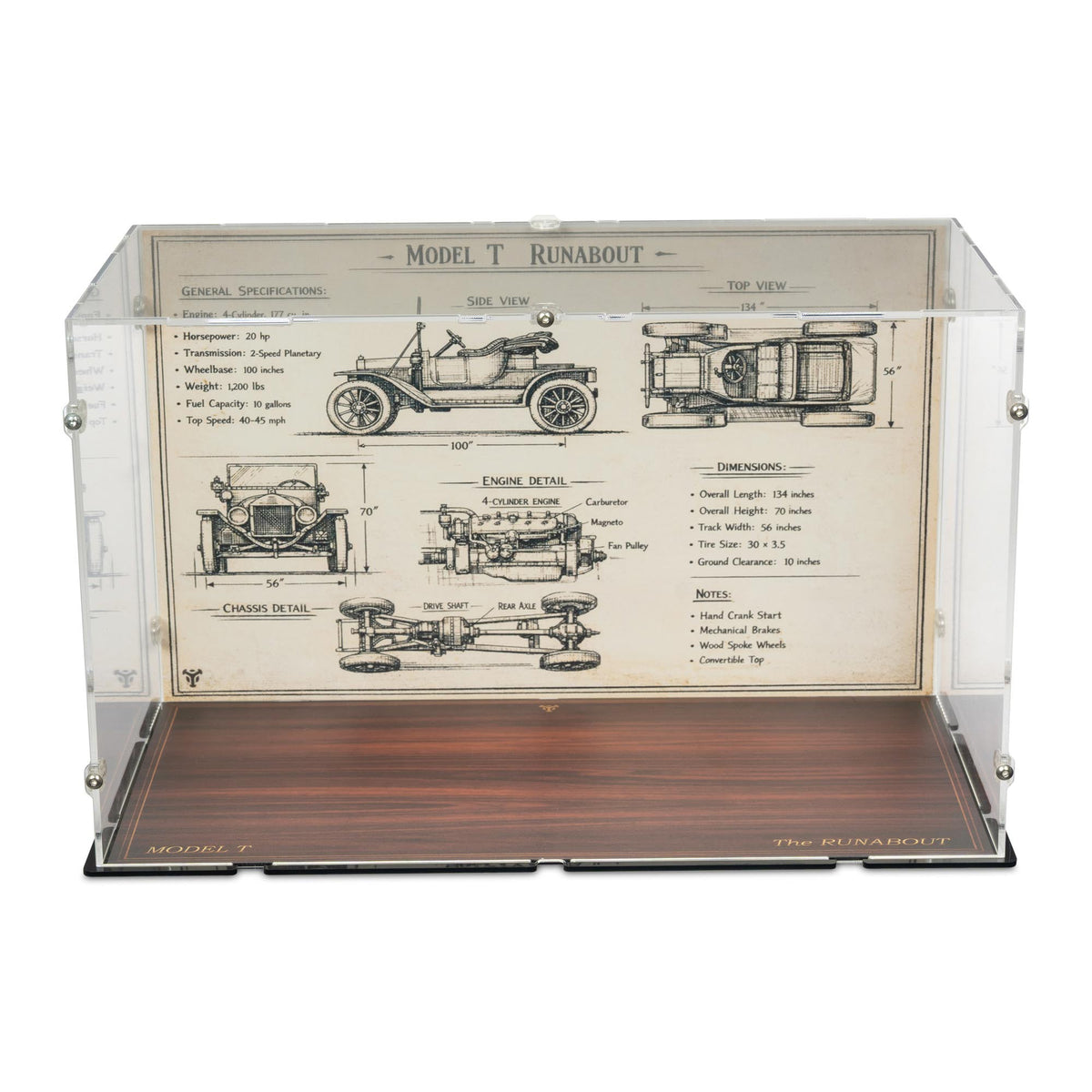 Ford Model T Display Case for LEGO 11376