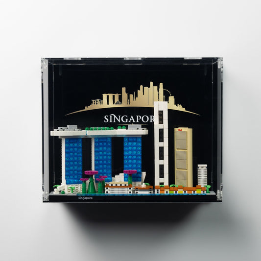 21057 Singapore Wall Mounted Display Case