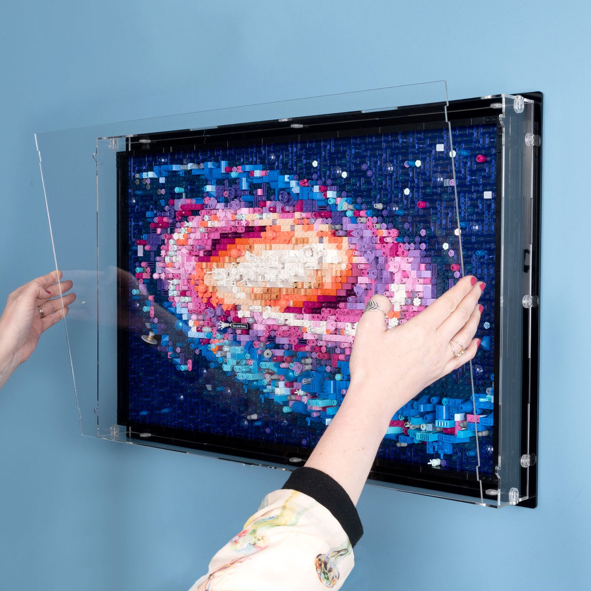 The Milky Way Galaxy Wall Mounted Display Case for LEGO 31212