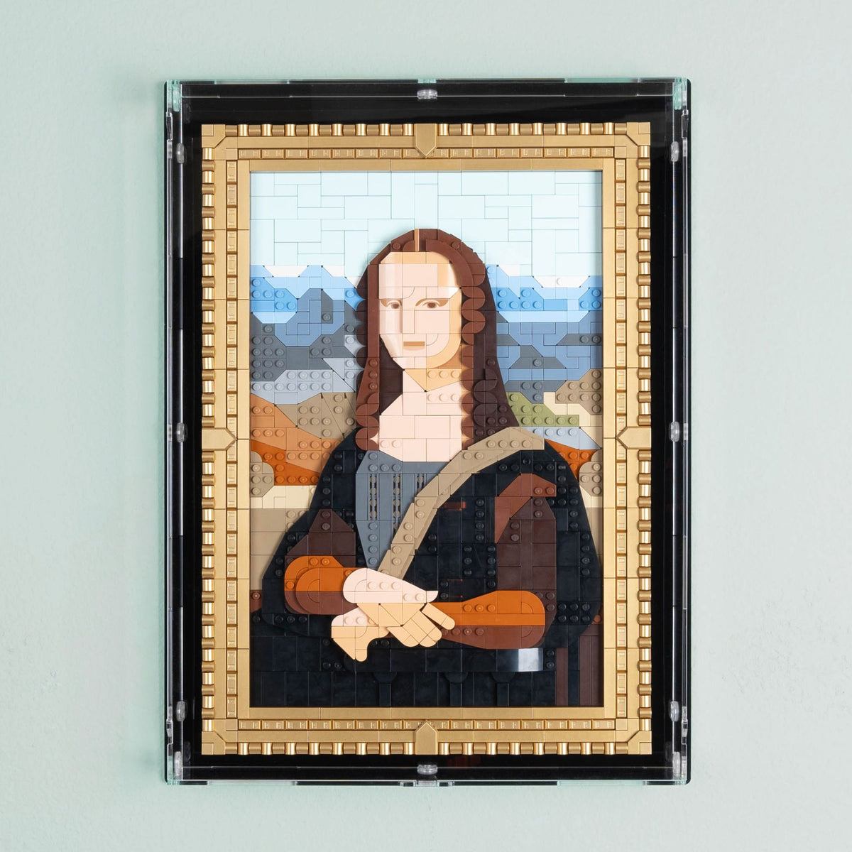 Mona Lisa Wall Mounted Display Case for LEGO 31213